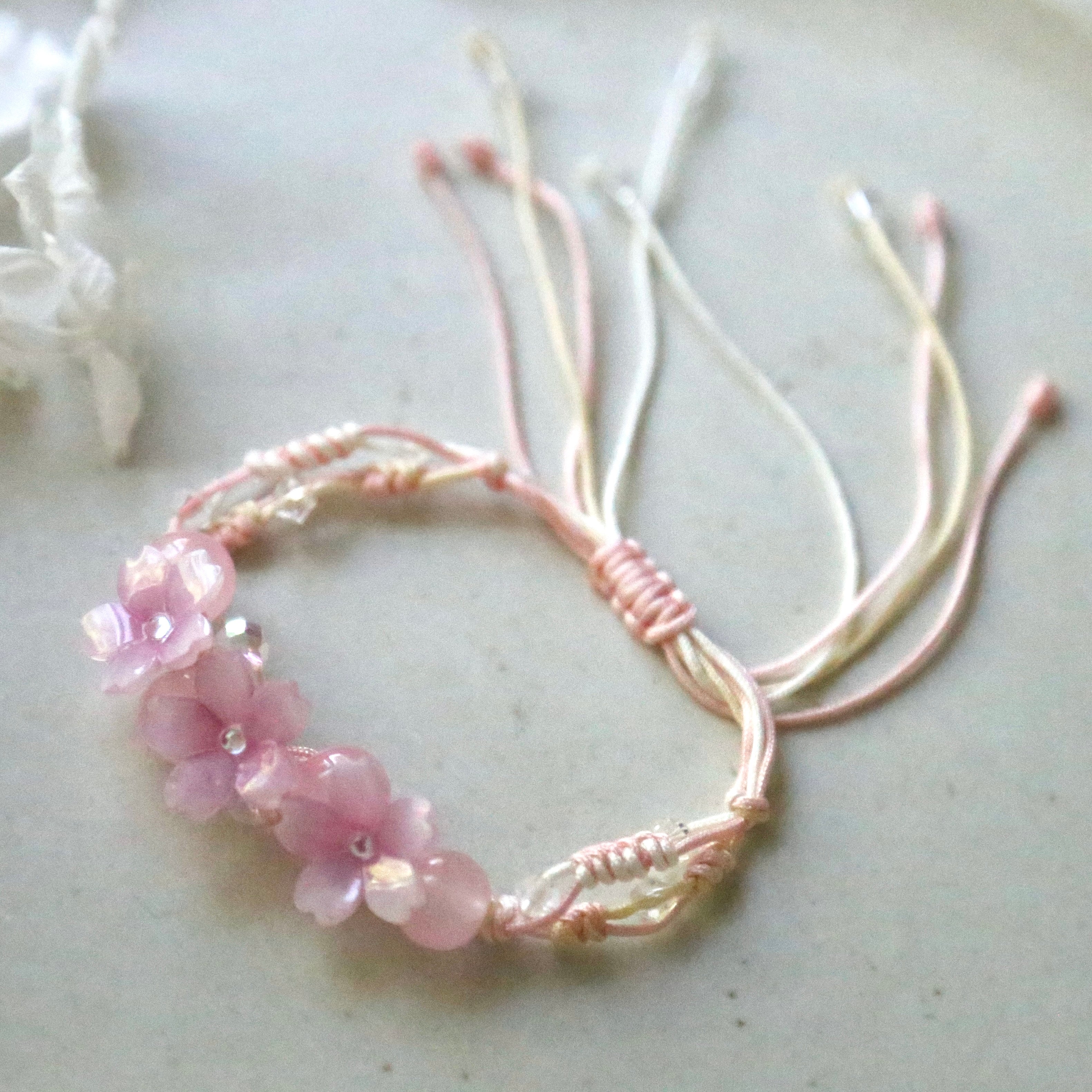Shrink Plastic Sakura Bracelets