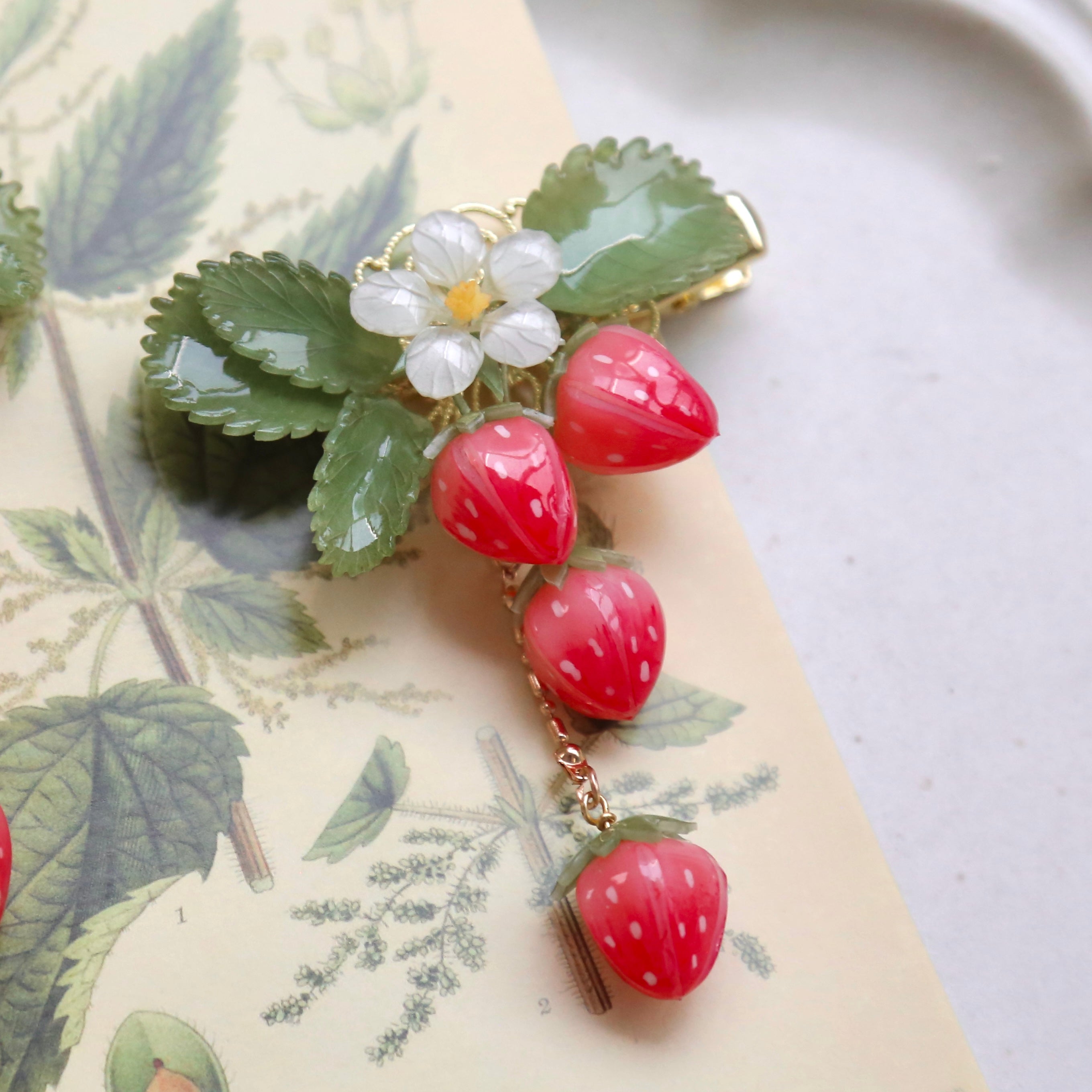 Strawberry Hair Pins