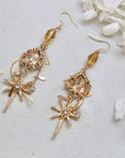 Citrine Star Earrings