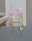 Pink Calla Lily Earrings