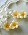 Shrink Plastic Plumeria Hair Clips