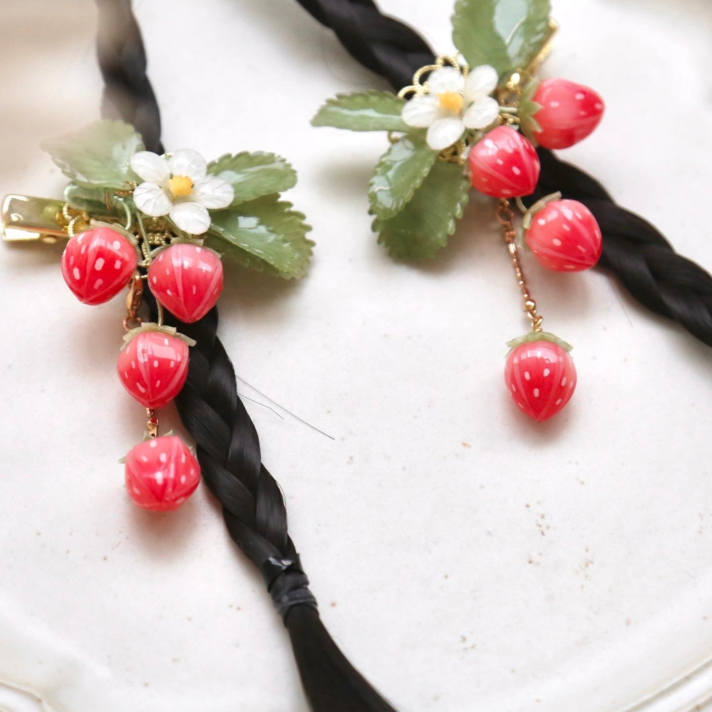 Strawberry Hair Pins