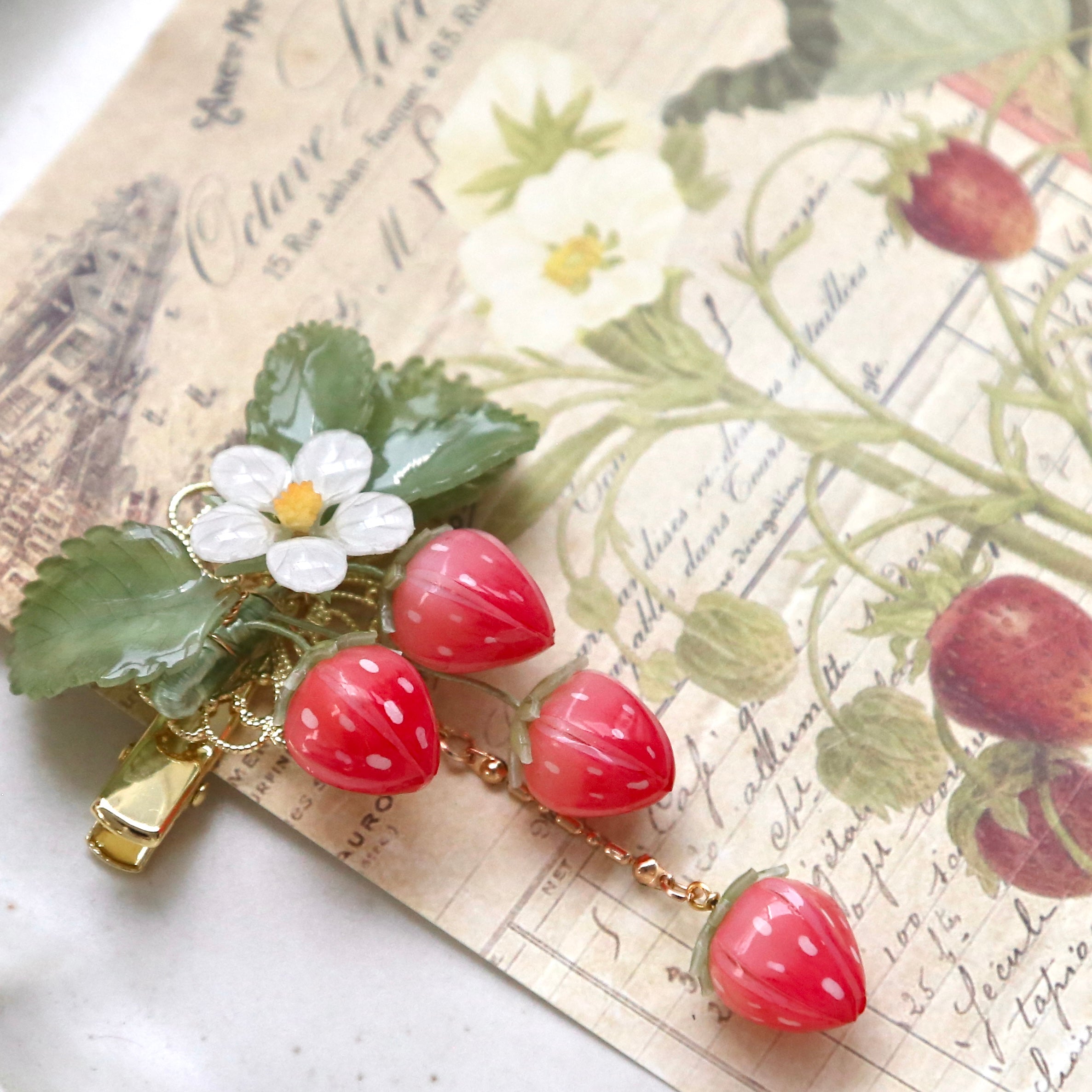 Strawberry Hair Pins