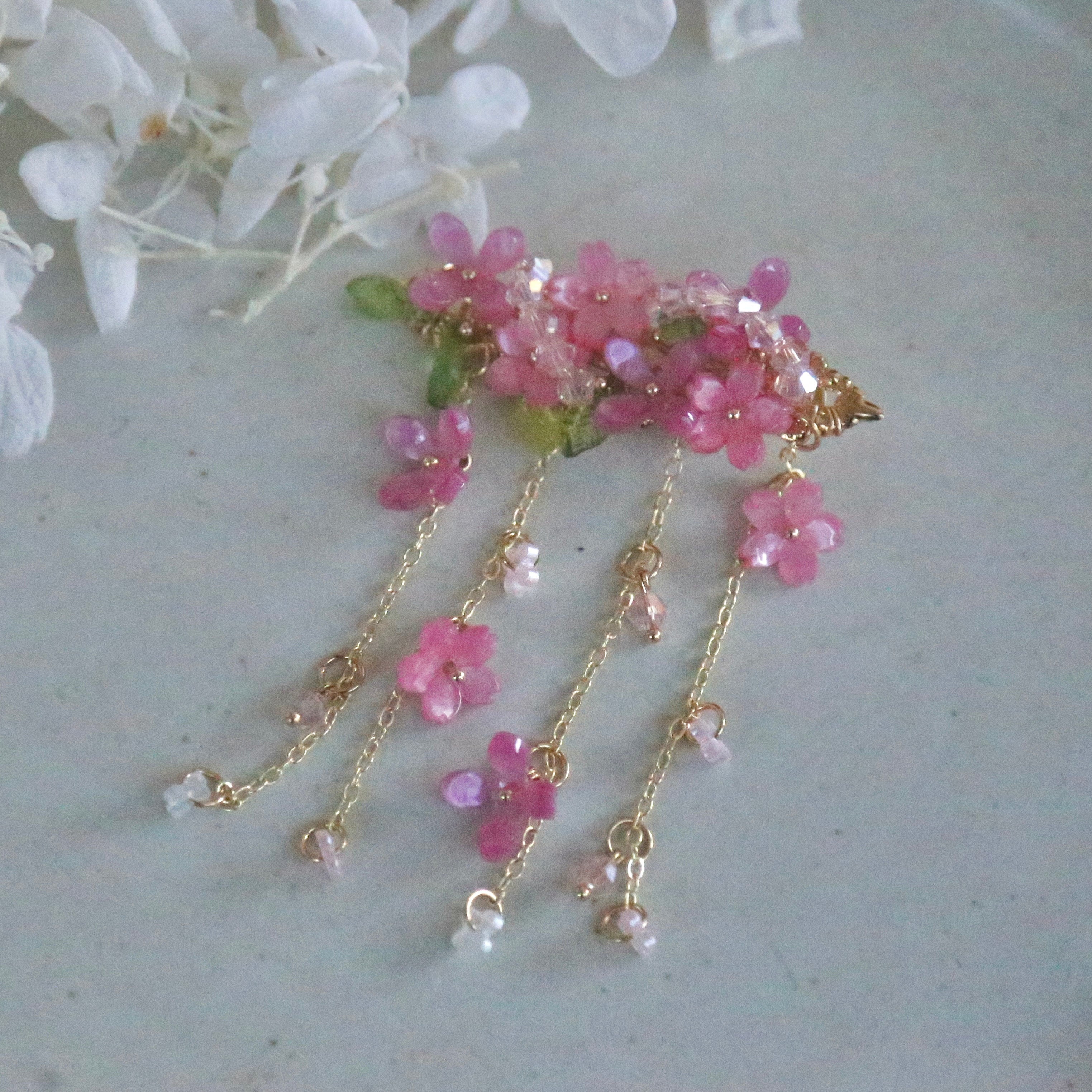 Cherry Blossom Hair Clip