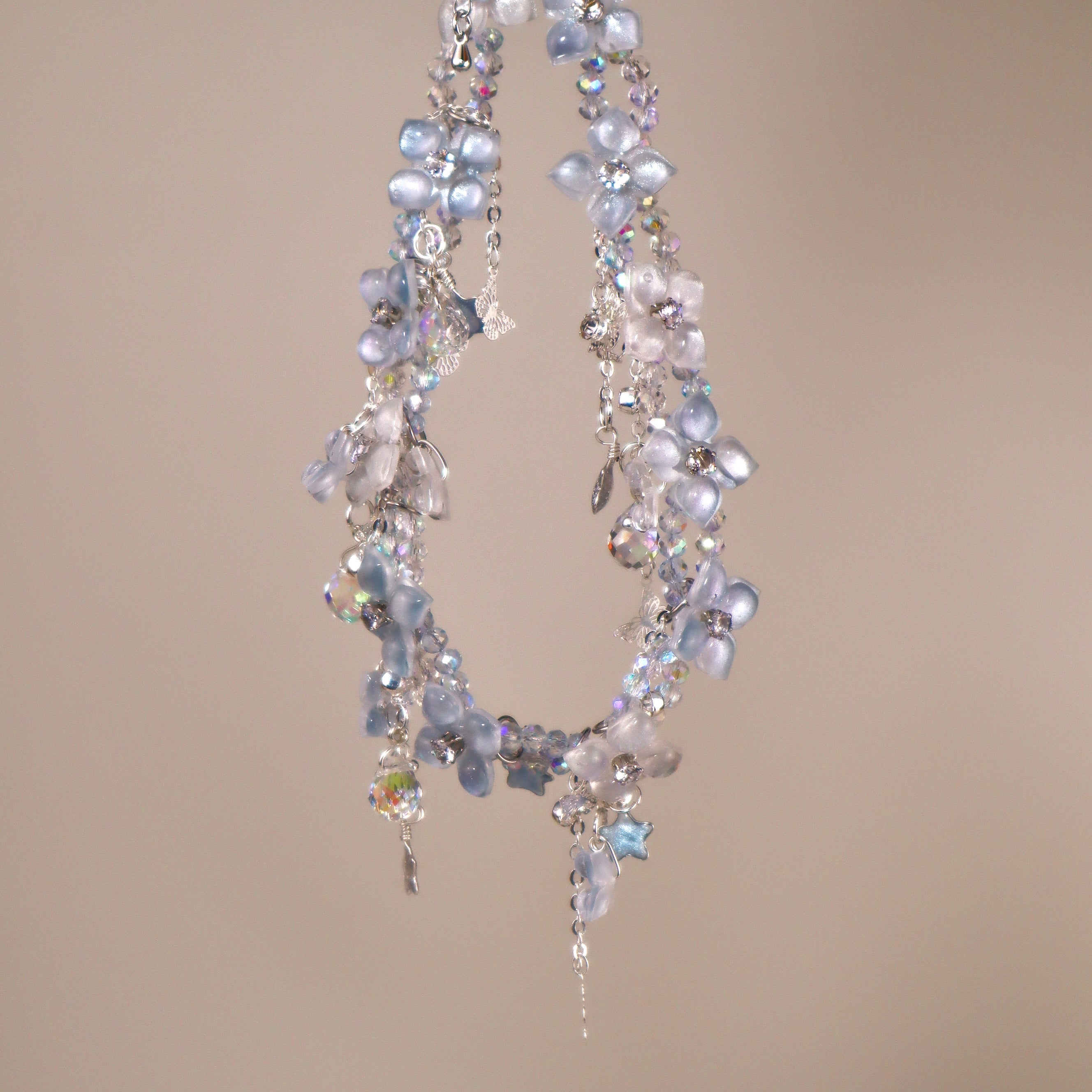 Custom – Hydrangea Tassel Choker Necklace – SWEETSHOP JEWELRY