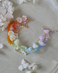 Rainbow Lily of the Valley Wavy Bracelet