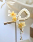 Mini Plumeria Claw Clip