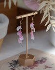 Shrink Plastic Sakura Petal Earrings