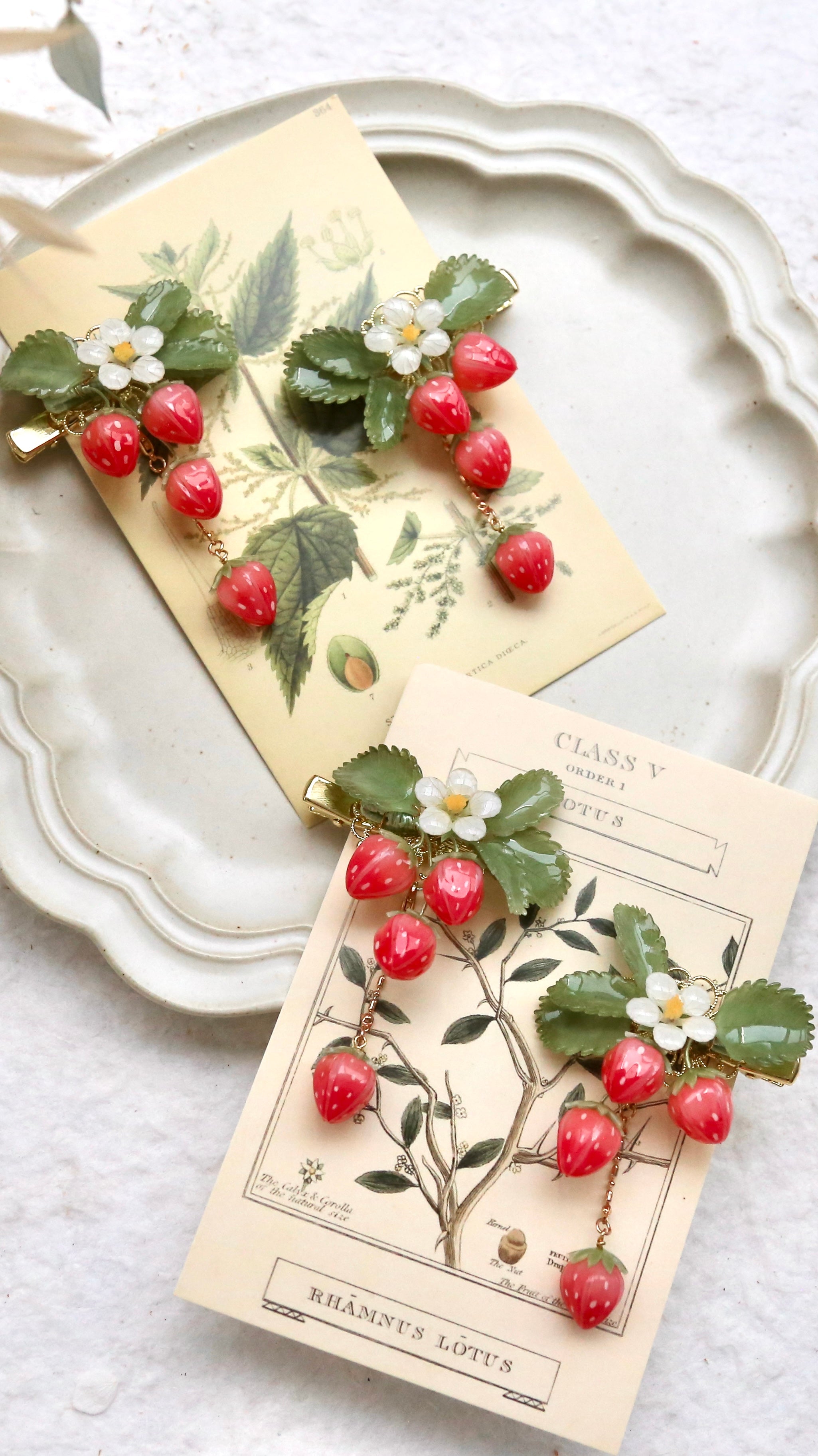 Strawberry Hair Pins