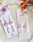 Orchid Flower Earrings