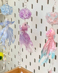 Goldfish Flower Balls Key/Bag Charms