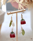 Red Rose Earrings