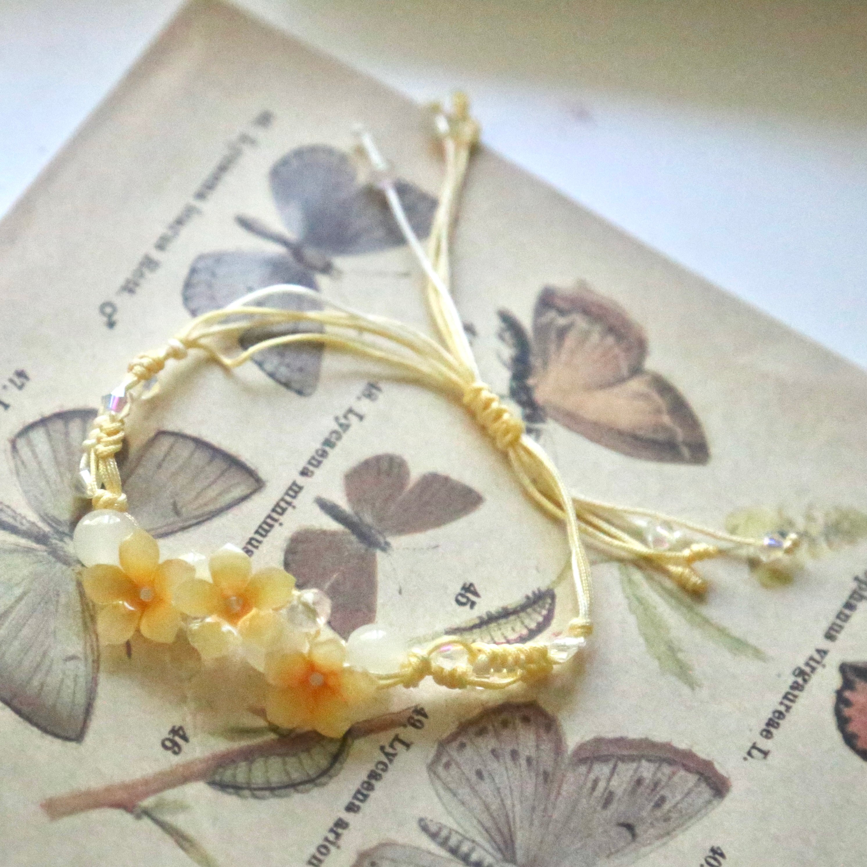 Shrink Plastic Plumeria Bracelet