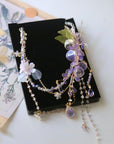 Wisteria Resin Wire-Wrapped Necklace