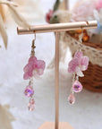 Orchid Flower Earrings