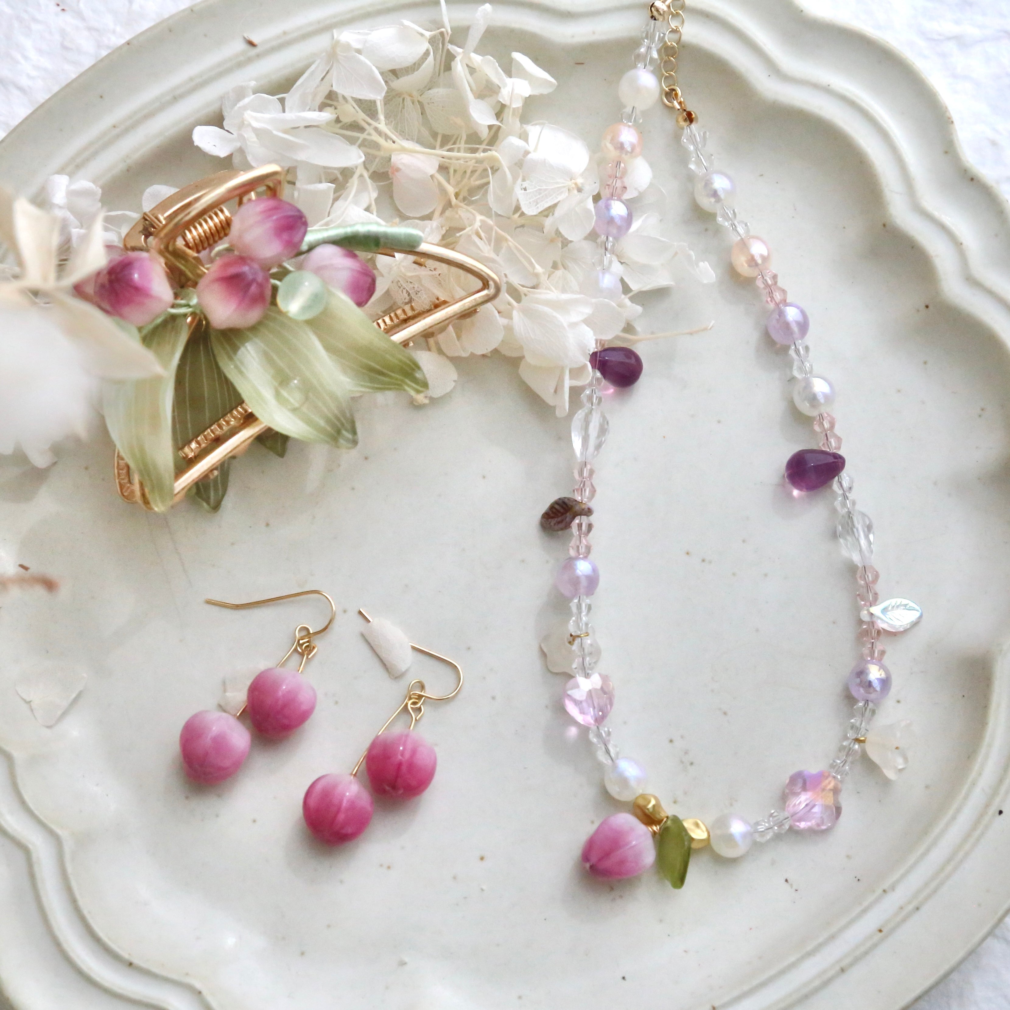 Wild Berry Crystal Necklace