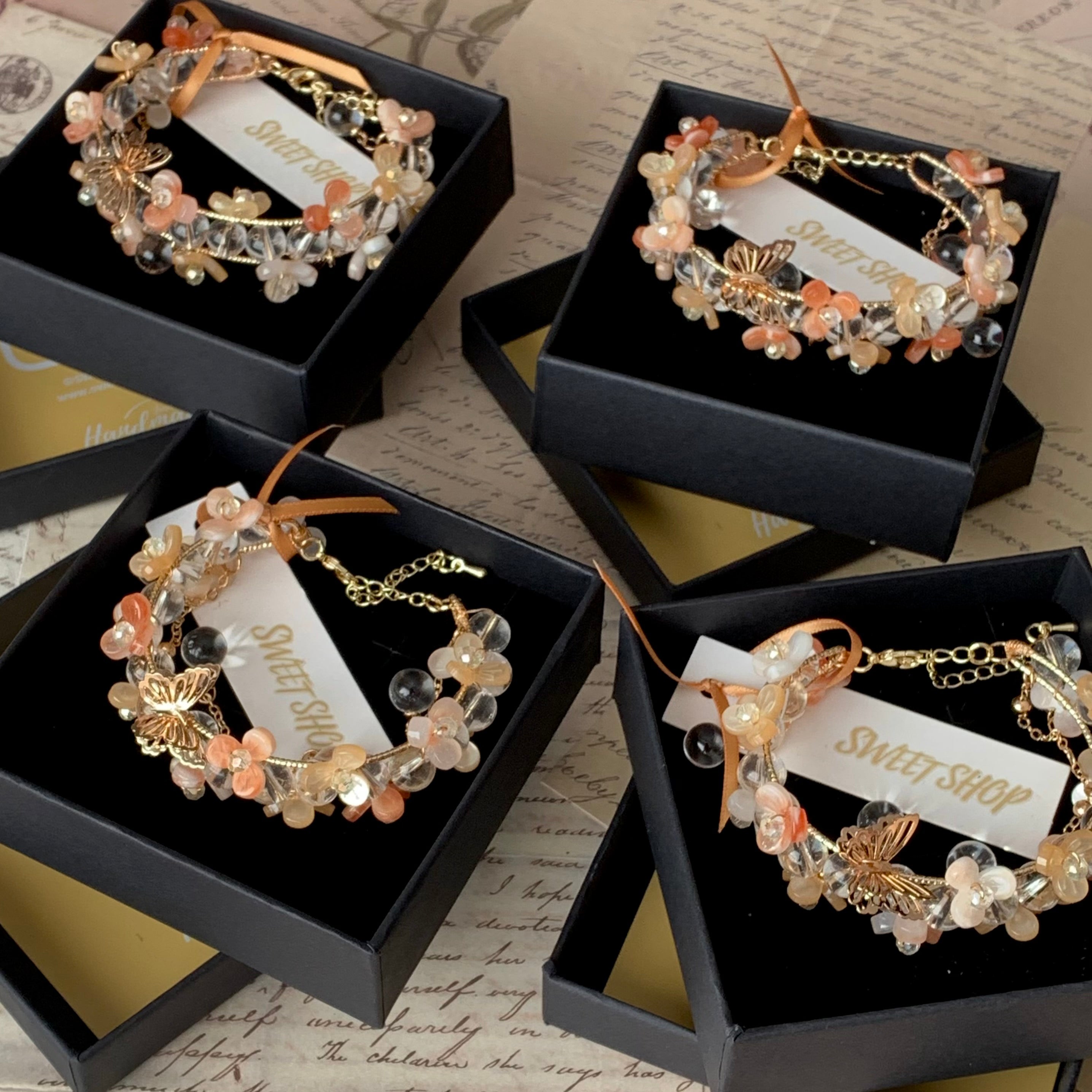 fortune tassel (sweet love) パワーストーン Orange Blossom Tassel Bracelet – SWEETSHOP JEWELRY
