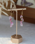 Shrink Plastic Sakura Petal Earrings