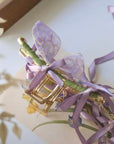 Wisteria Resin Wire-Wrapped Hair Claw