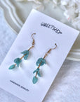 SALE - Eucalyptus Leaves Earrings