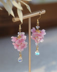Shrink Plastic Sakura Blossom Earrings