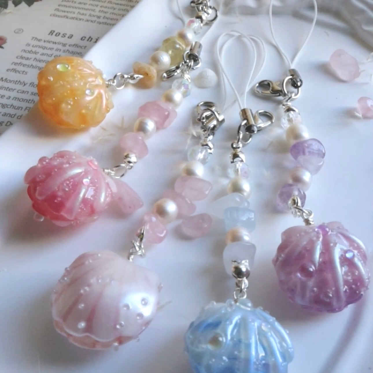 Seashell Bell Phone Charm