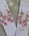 Shrink Plastic Sakura Petal Earrings