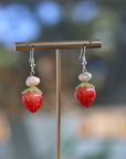 Shrink Plastic Strawberry Earrings