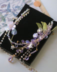 Wisteria Resin Wire-Wrapped Necklace