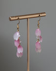 Shrink Plastic Sakura Petal Earrings