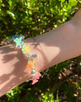 Everbloom Silver Flower Bangles