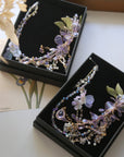 Wisteria Resin Wire-Wrapped Necklace