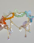 Rainbow Lily of the Valley Wavy Bracelet