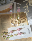 Pink Calla Lily Earrings