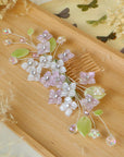 Custom – Hydrangea Floral Hair Comb