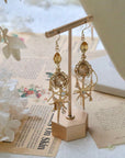 Citrine Star Earrings