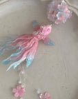Goldfish Flower Balls Key/Bag Charms