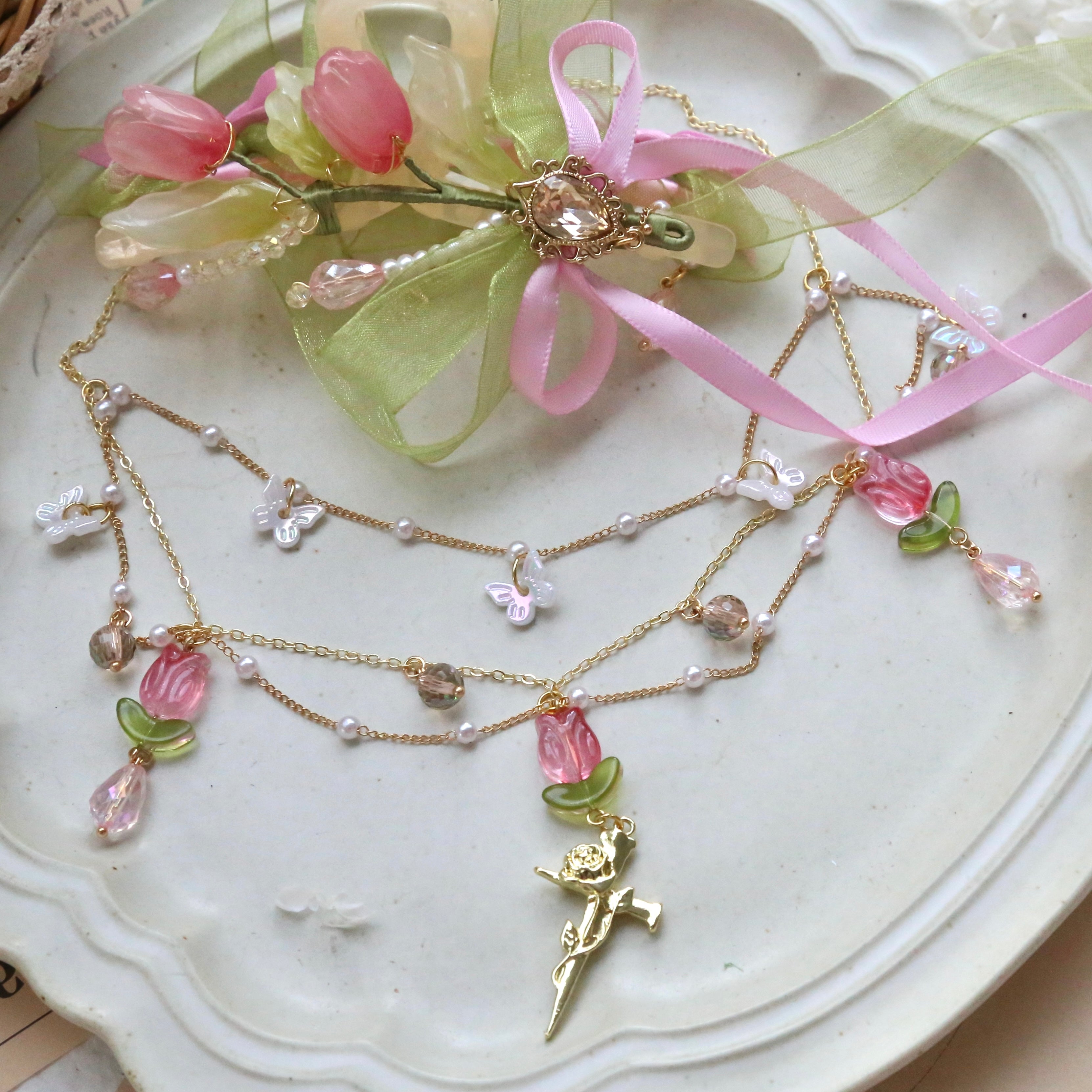 Tulip Fairy Necklace