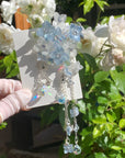Blue & White Hydrangea Hair Clip