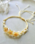 Shrink Plastic Plumeria Bracelet