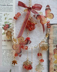 Red Berry Maple Leaf Sun Catcher