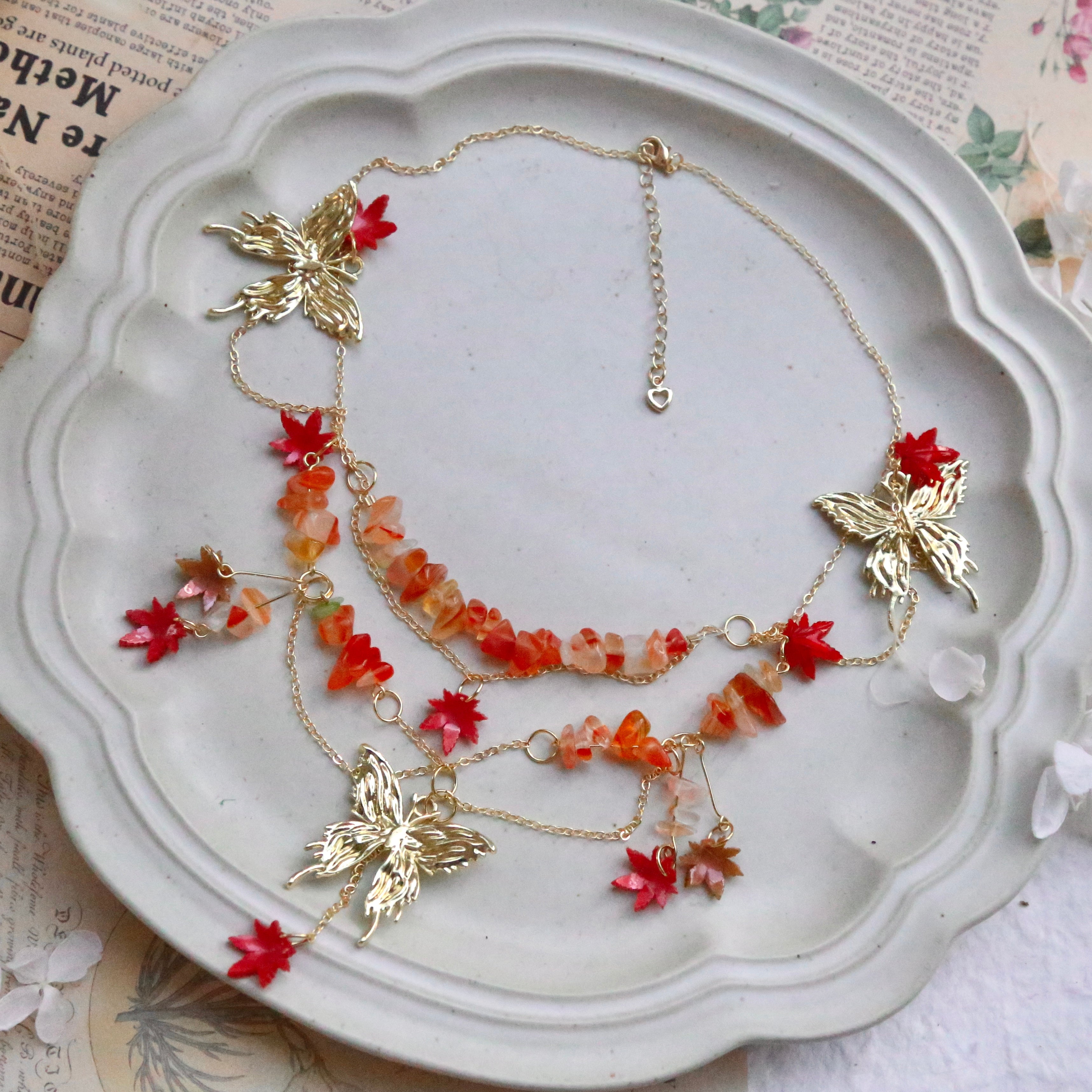 Discount Falling Leaves Necklace Supplies Kit