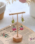 Pink Rose Earrings