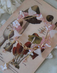 White & Pink Calla Lily Bracelet