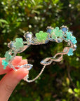 Everbloom Silver Flower Bangles