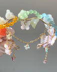 Rainbow Lily of the Valley Wavy Bracelet
