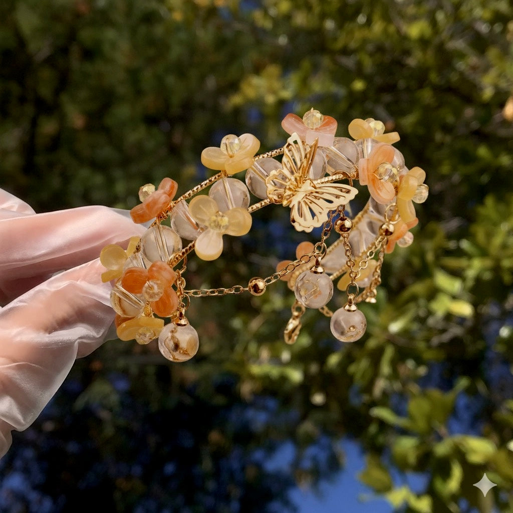 Orange Blossom Tassel Bracelet – SWEETSHOP JEWELRY