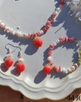 Shrink Plastic Strawberry Earrings