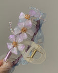 Purple Sakura Claw Clip