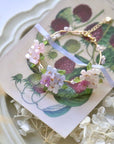 Pink Lavender Hydrangea Bloom Bracelet